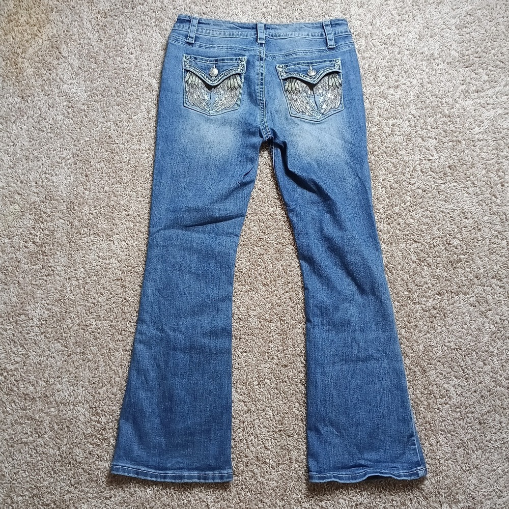 Fire & Rain Bootcut Flare Jeans Women's Size 15 Medium Wash Stretch Denim Y2K